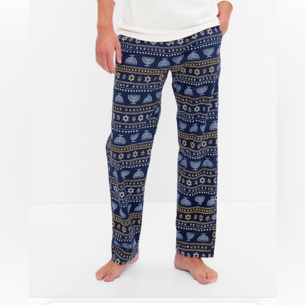 GAP adult Hanukkah unisex pajama pants - NWT